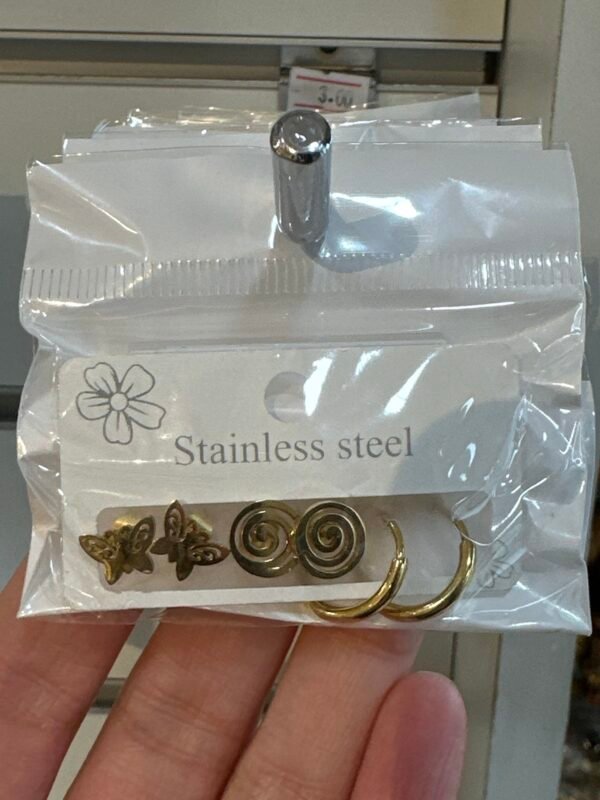Boucles d’oreilles acier inoxydable