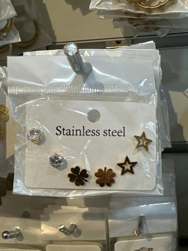 Boucles d’oreilles acier inoxydable