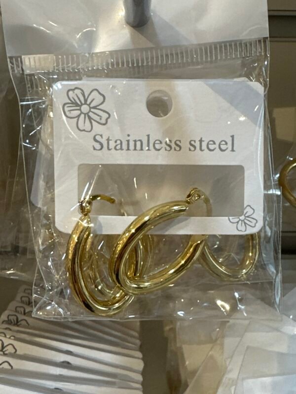 Boucles d’oreilles acier inoxydable