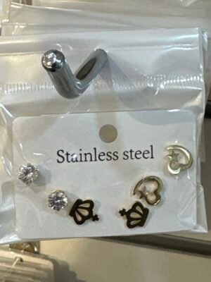 Boucles d’oreilles acier inoxydable