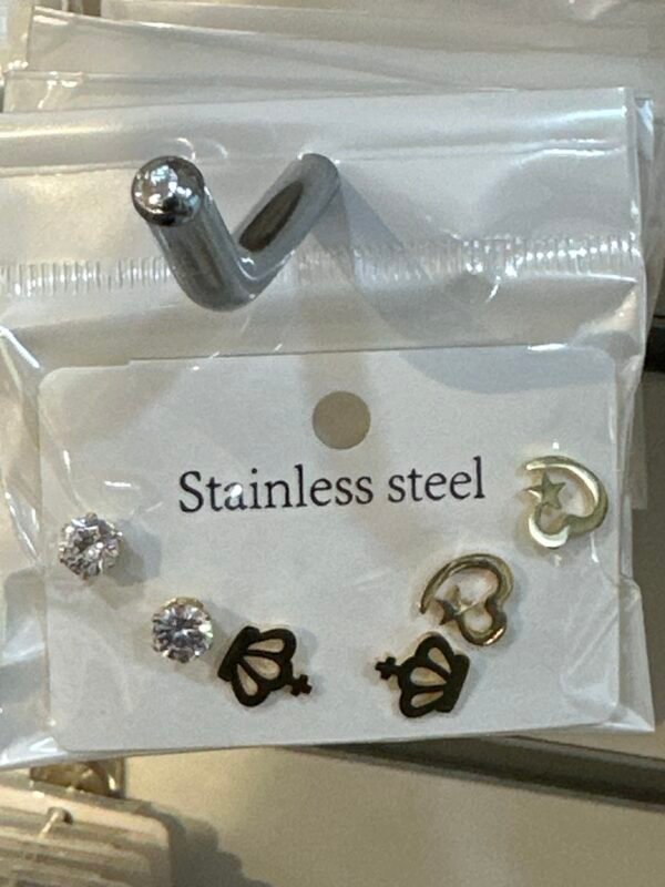 Boucles d’oreilles acier inoxydable