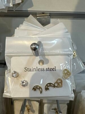 Boucles d’oreilles acier inoxydable