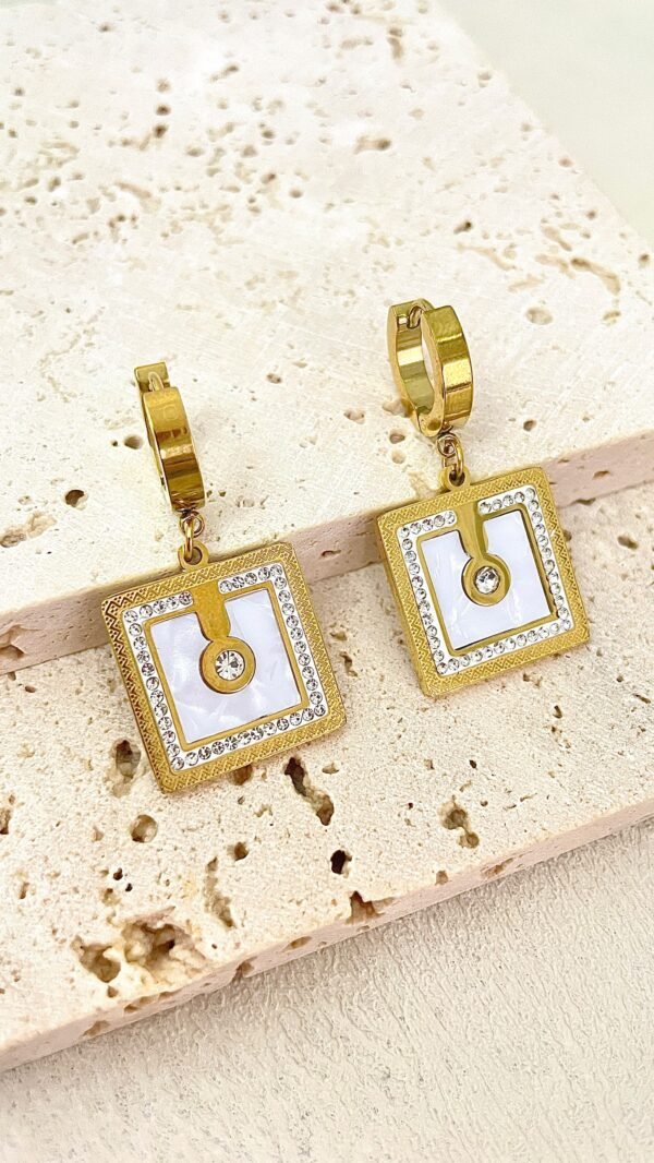 Boucles d’oreilles acier inoxydable – Image 2