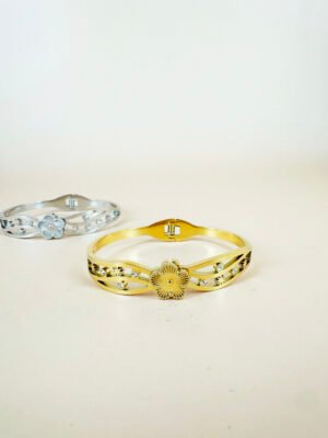 Bracelet jonc en acier inoxydable