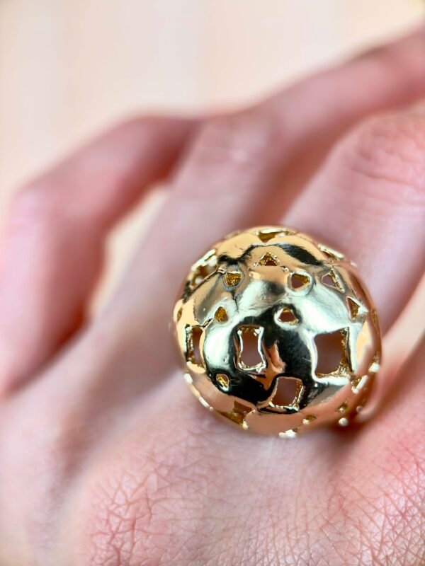 Bague Boule Motif – Image 4