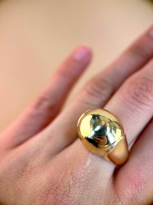 Bague boule doré – Image 3