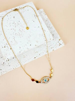 Collier Acier Inoxydable Oeil