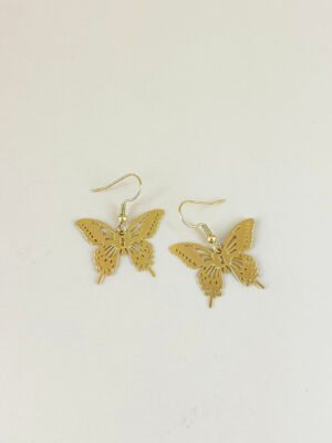 Boucles d’oreilles Papillon filigranes acier inoxydable
