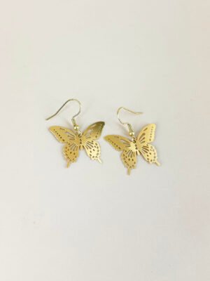 Boucles d’oreilles Papillon filigranes acier inoxydable