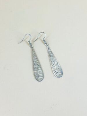 Boucles d’oreilles long filigranes acier inoxydable