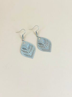 Boucles d’oreilles motif filigranes acier inoxydable