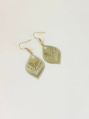 Boucles d’oreilles motif filigranes acier inoxydable