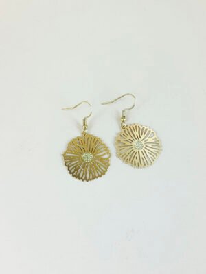 Boucles d’oreilles fleurs filigranes acier inoxydable