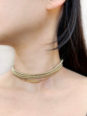 Collier Ras cou fil brillant