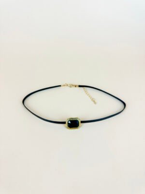 Collier Ras cou pierre noire