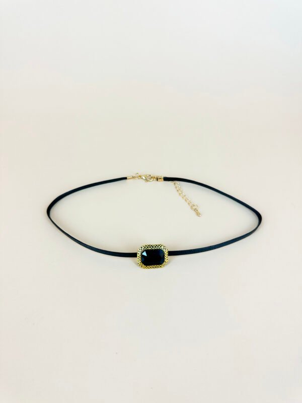 Collier Ras cou pierre noire