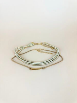 Collier Ras cou fil brillant