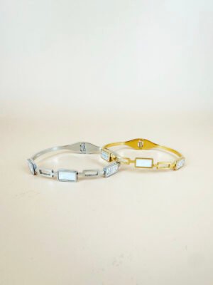 Bracelet jonc en acier inoxydable
