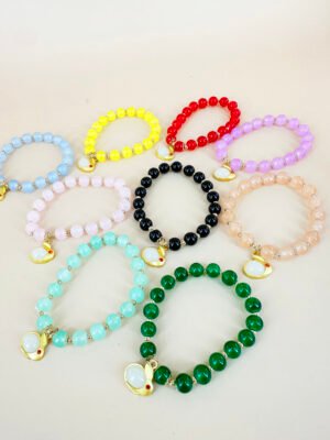Lot de 12 Bracelets Perles lapin
