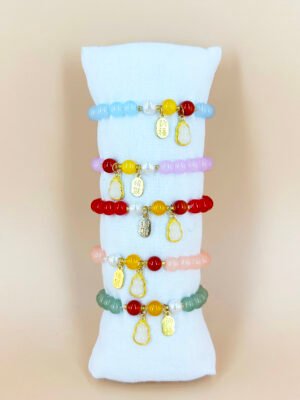 Lot de 12 Bracelets Perles style asiatique