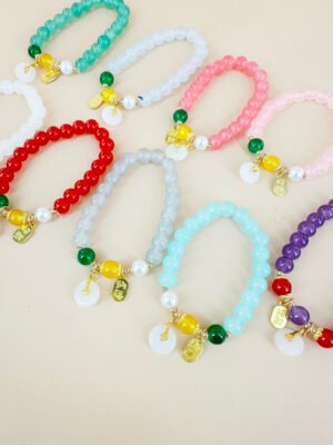 Lot de 12 BraceletsPerles style asiatique