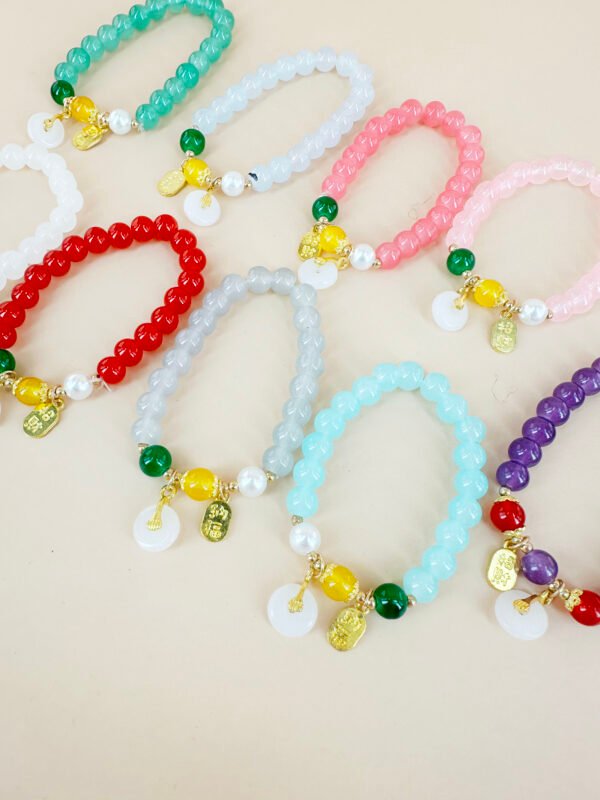 Lot de 12 BraceletsPerles style asiatique