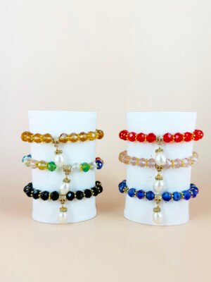 Lot de 12 Bracelets Perles