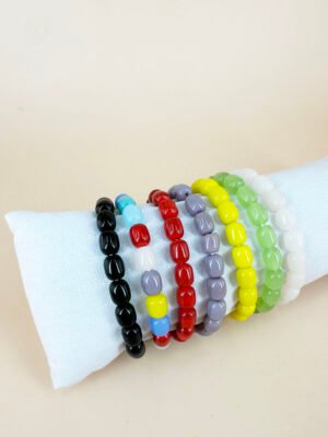 Lot de 12 Bracelets Perles