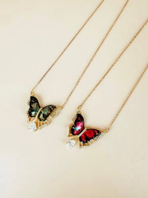 Collier papillon en acier inoxydable