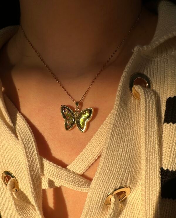 Collier papillon en acier inoxydable