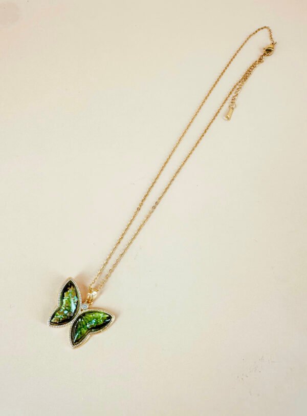 Collier papillon en acier inoxydable – Image 2