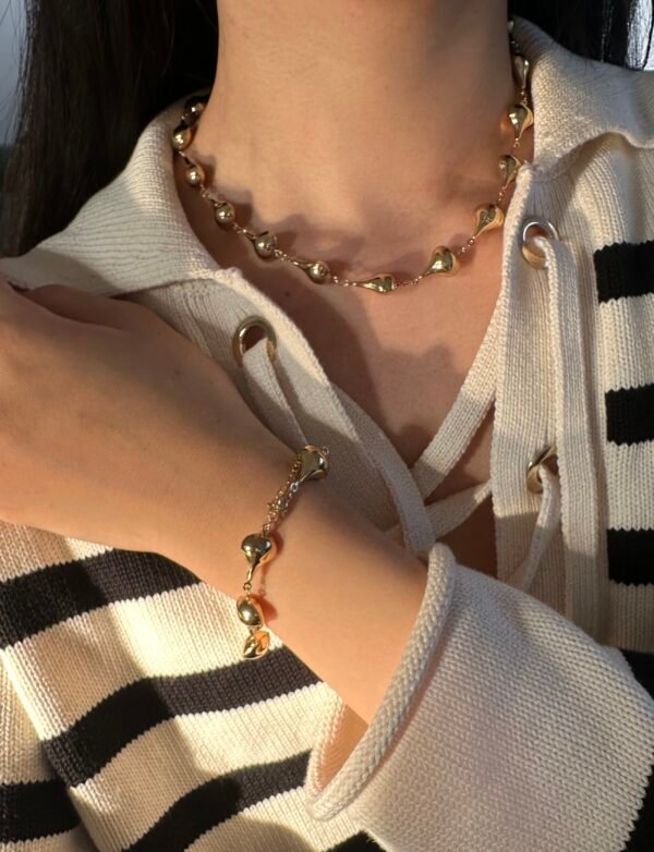 Collier goutte en acier inoxydable