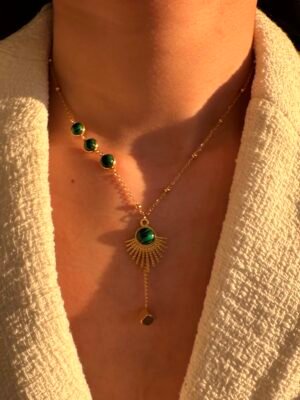 Collier pendentif en acier inoxydable
