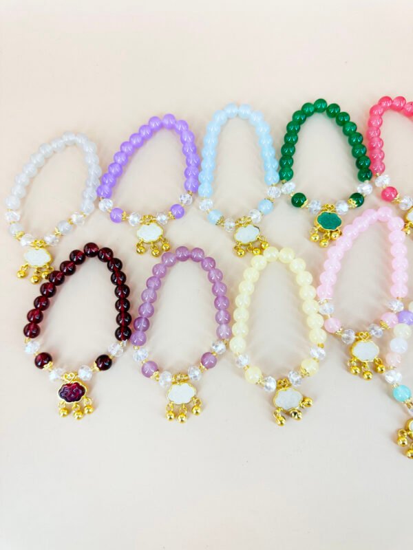 Lot de 12 Bracelets Perles Pendentif nuage – Image 2