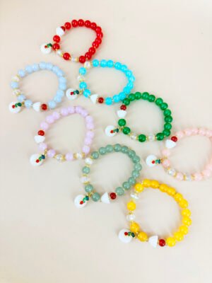 Lot de 12 Bracelets Perles style asiatique