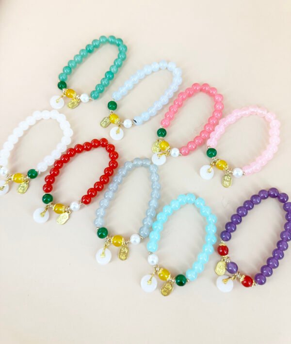 Lot de 12 BraceletsPerles style asiatique – Image 2