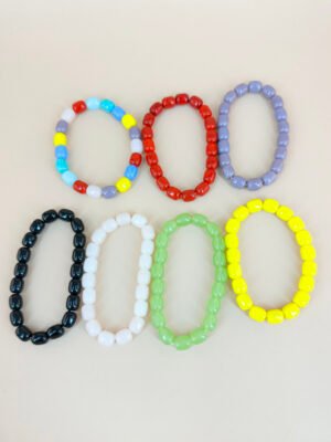 Lot de 12 Bracelets Perles