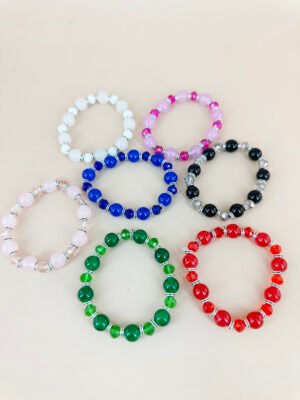 Lot de 12 Bracelets Perles