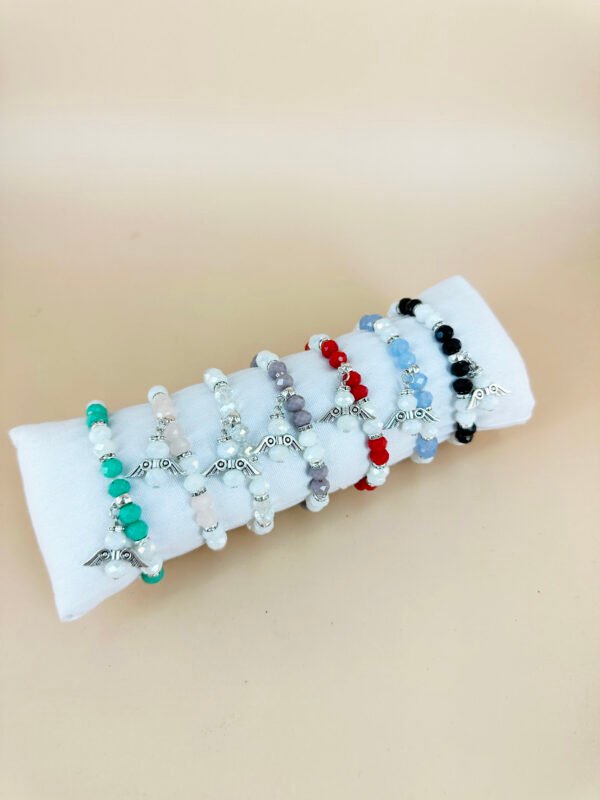 Lot de 12 Bracelets Perles avec charms Ange – Image 2