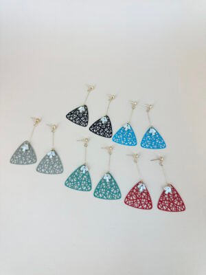 Lot de 12 Boucles d’oreilles pendantes colorées