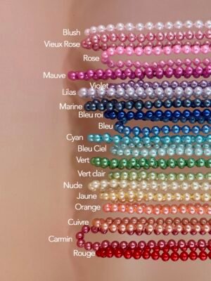 Sautoir Perles 8mm longueur 1m20