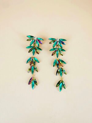 Boucles d’oreilles strass pendantes