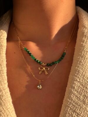 Collier médaillon arbre de vie en acier inoxydable