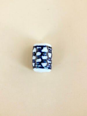 2 perles céramique avec motif