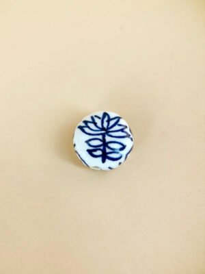 2 perles céramique avec motif