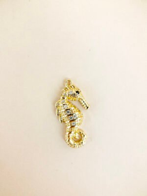 Charm hippocampe strass
