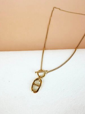 Collier pendentif en acier inoxydable