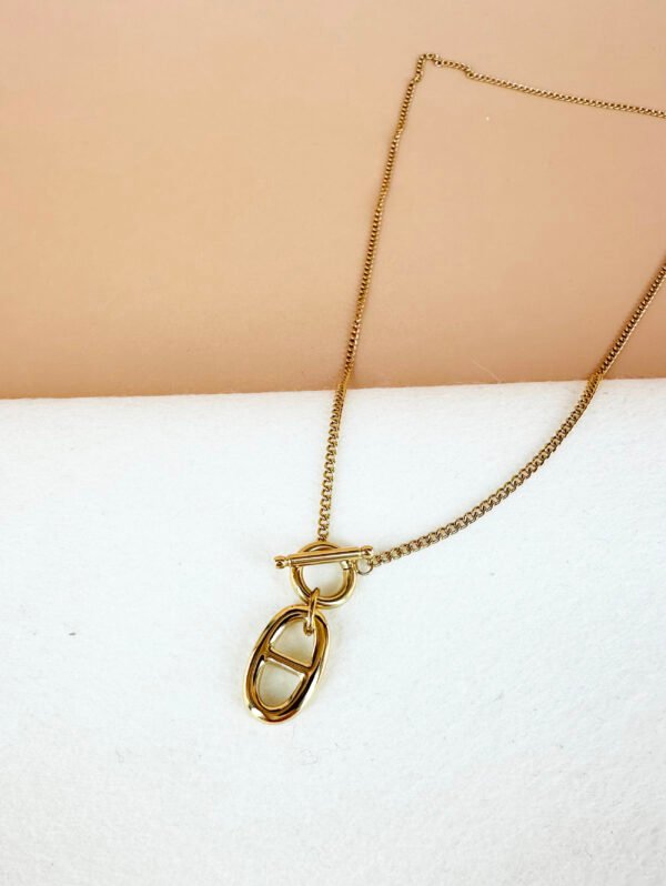 Collier pendentif en acier inoxydable