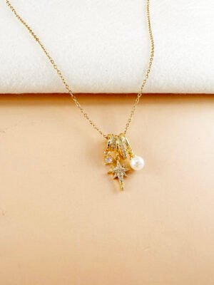 Collier astre en acier inoxydable
