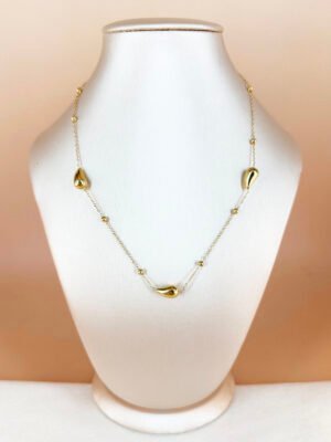 Collier 3 gouttes en acier inoxydable